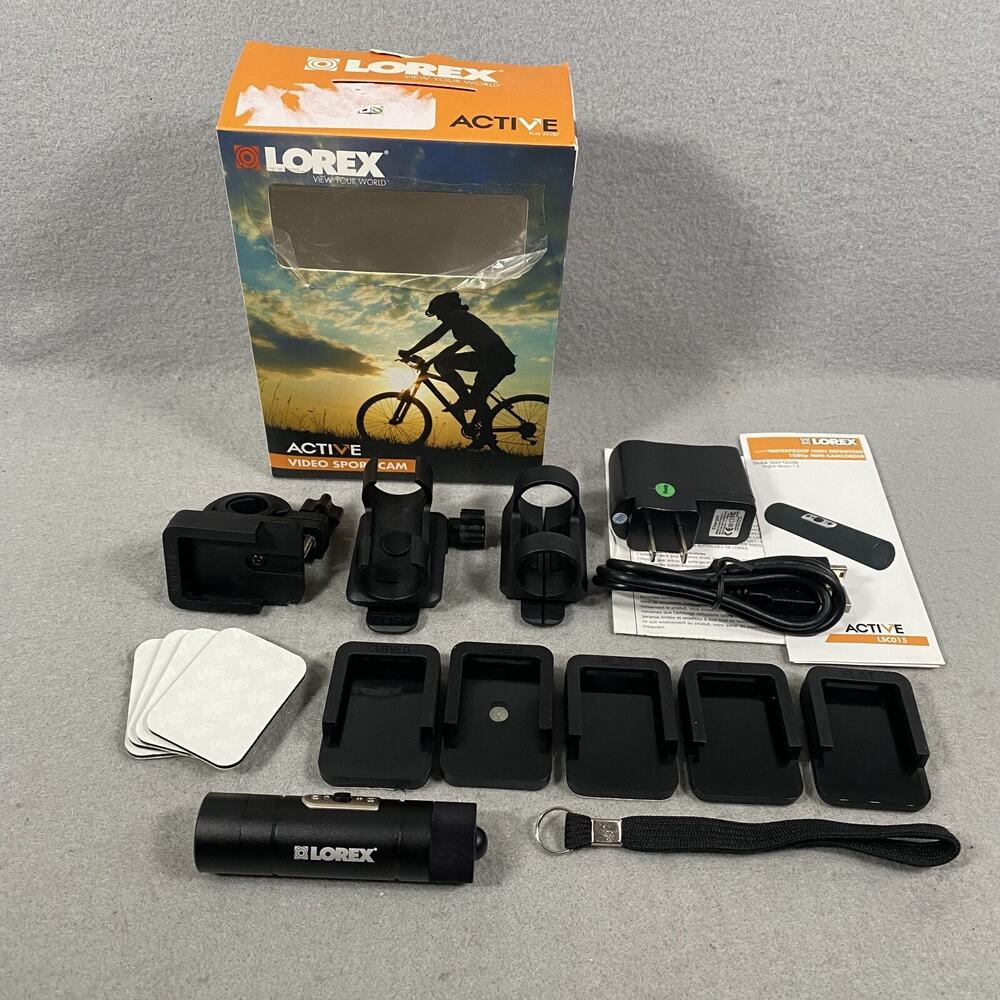 Lorex Active Video Sports Cam Camera HD Waterproof 1080p Mini Camcorder LSC015